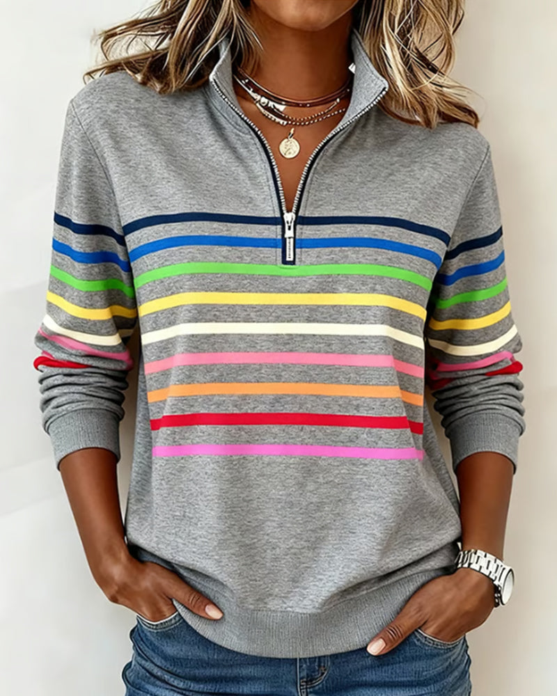 Uschi – Elegant Sweater with Quarter Zip