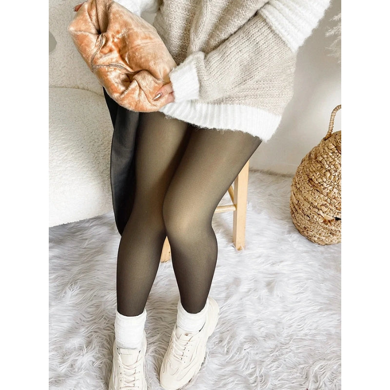Valesia – Fleecegefütterte Feinstrumpfhose