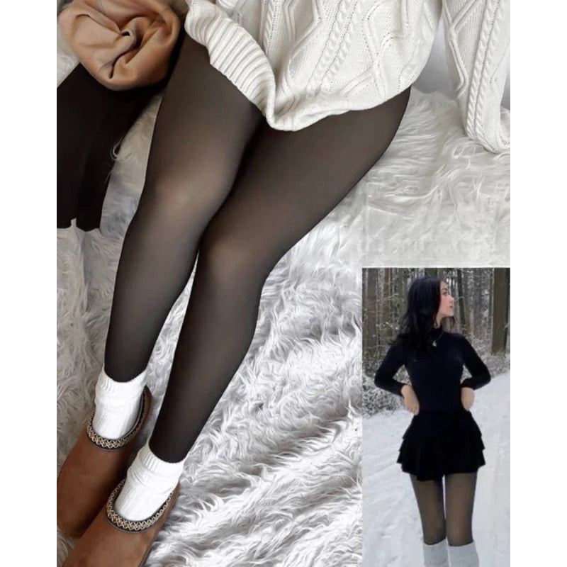 Valesia – Fleecegefütterte Feinstrumpfhose