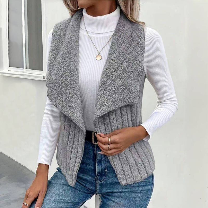 Vincenza – Unifarbener Freizeit-Cardigan