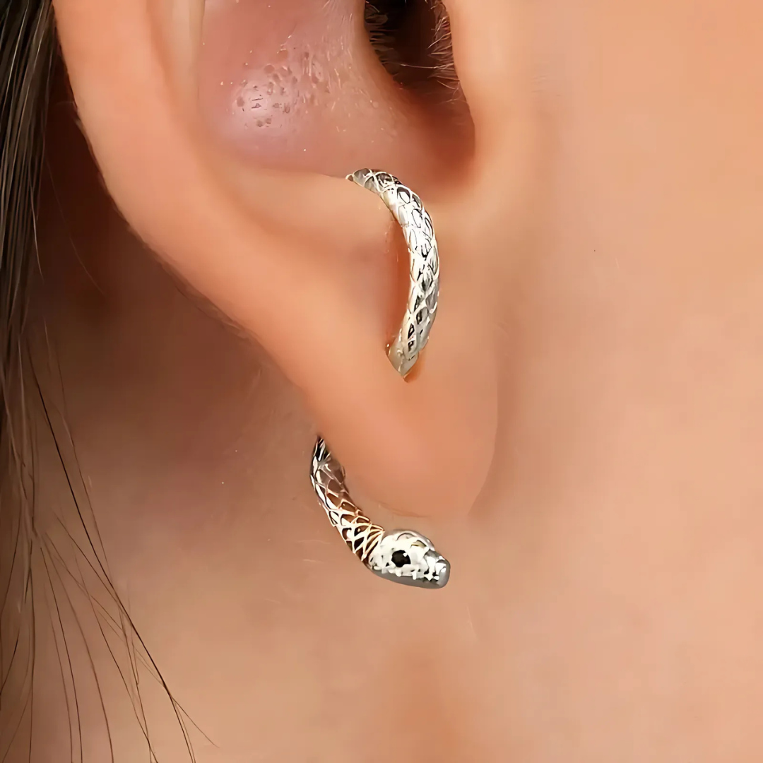 Vintage Snake Adjustable Earrings