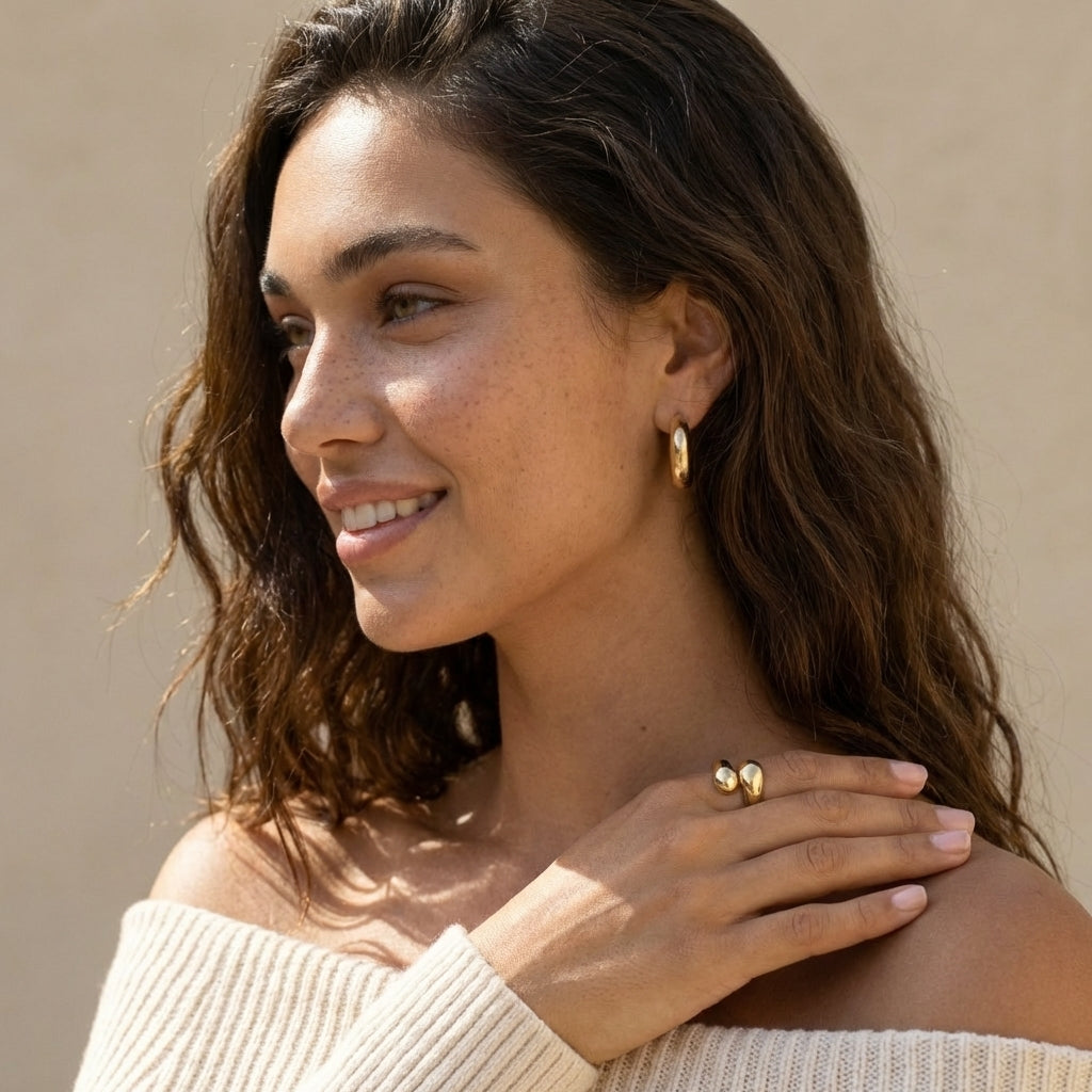 Virexa Chunky Twist Stackable Ring