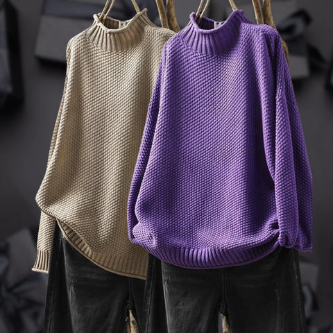Vladimira - Turtleneck Knitted Sweater