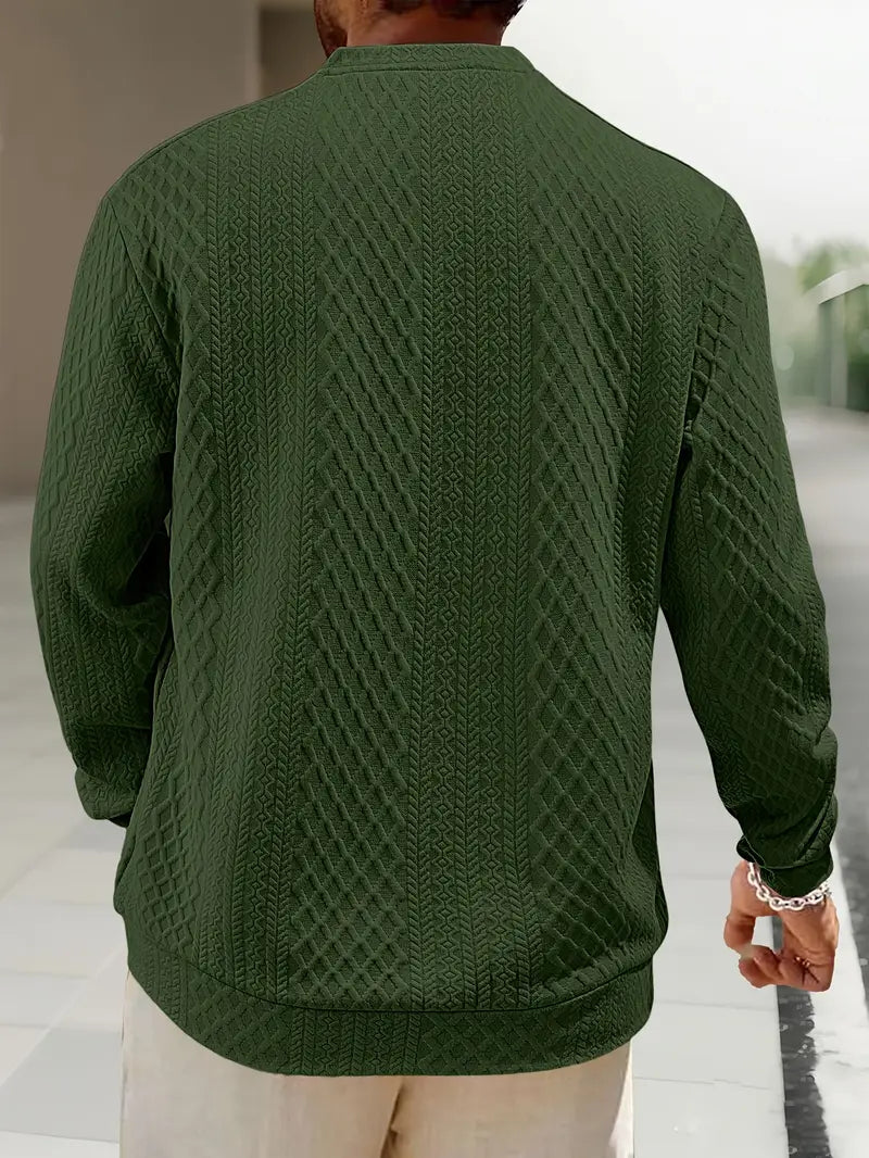 Warriner – Sweat-shirt à manches longues avec motif géométrique