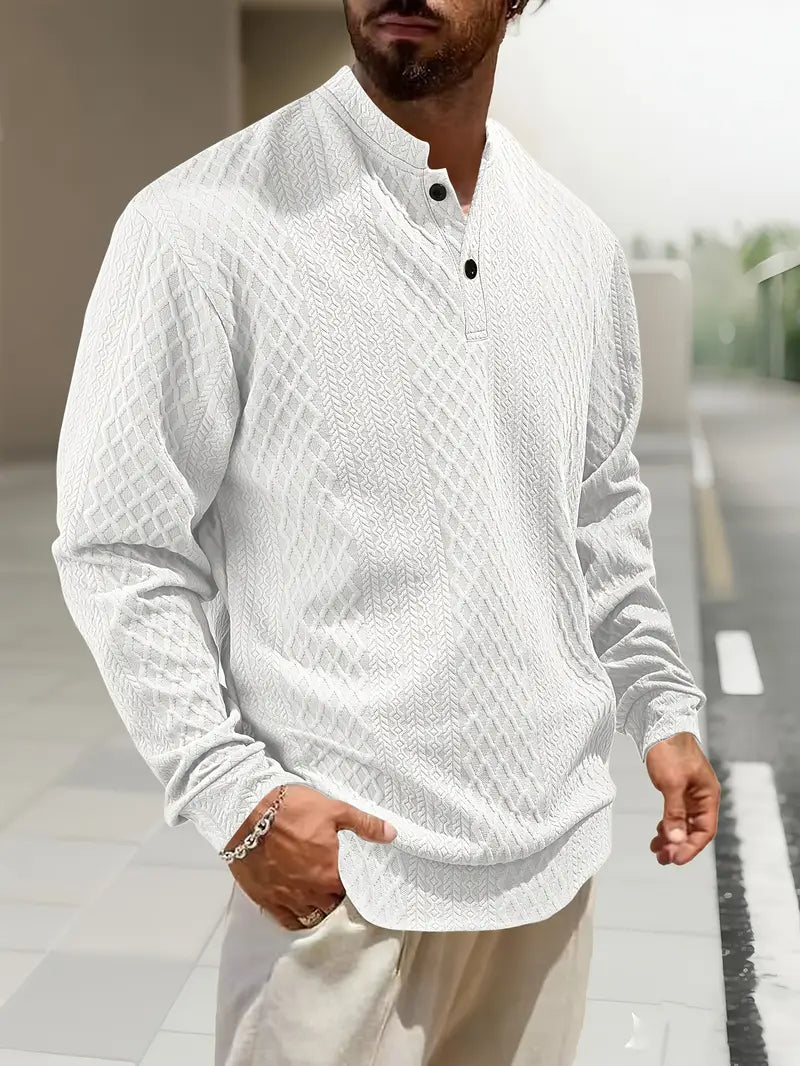 Warriner – Sweat-shirt à manches longues avec motif géométrique