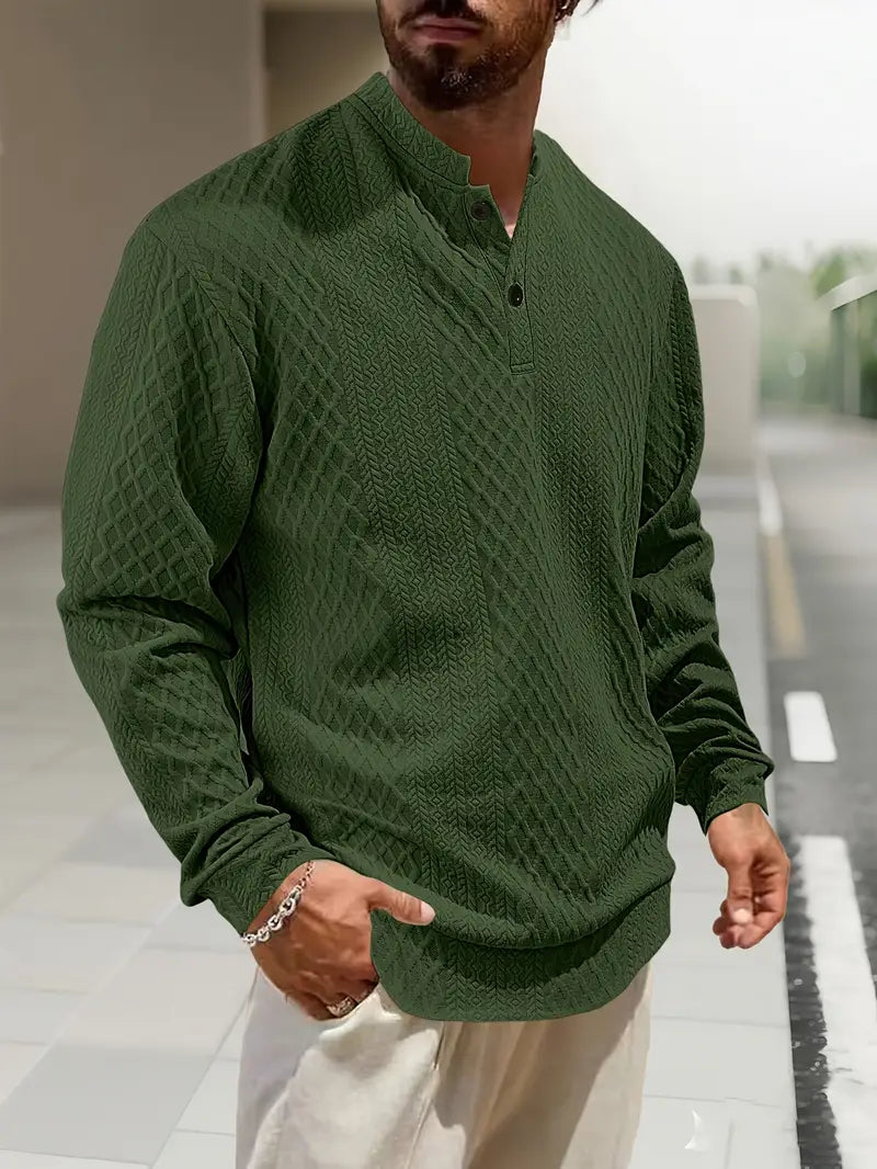 Warriner – Sweat-shirt à manches longues avec motif géométrique