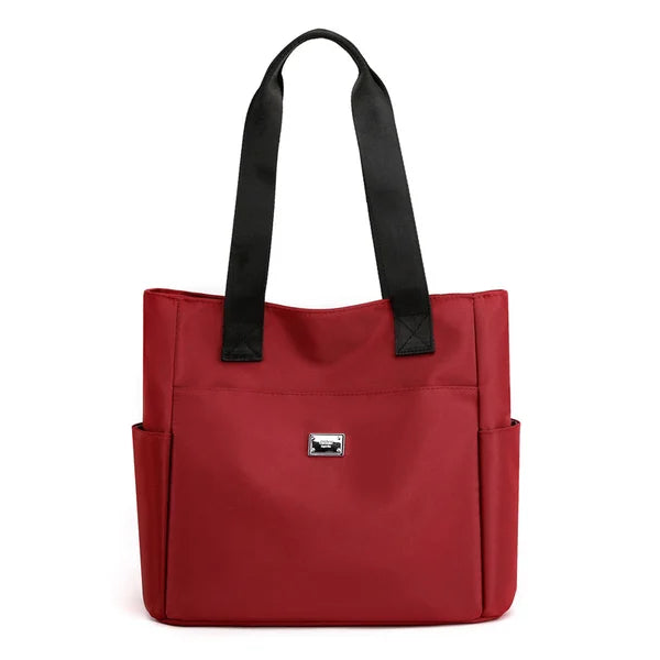Wasserdichte Nylon-Schultertasche mit großem Fassungsvermögen und mehreren Taschen