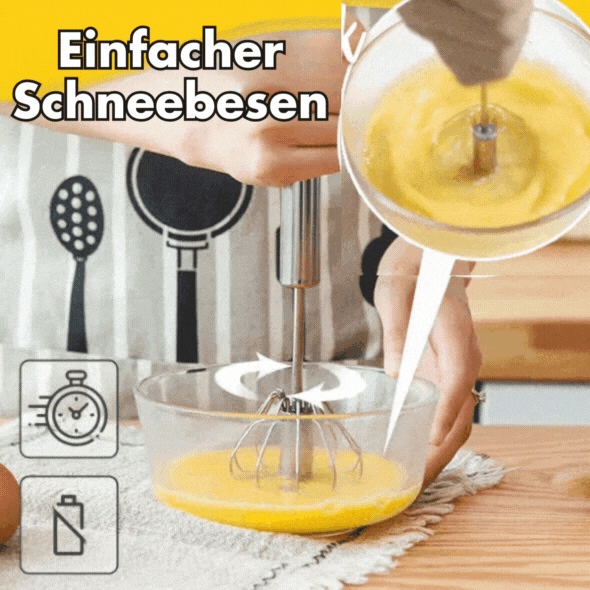 WhiskMaster – Batidor Semiautomático de Acero Inoxidable