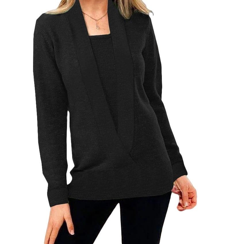 Women's Solid Color Sweater Knitted Sweater
