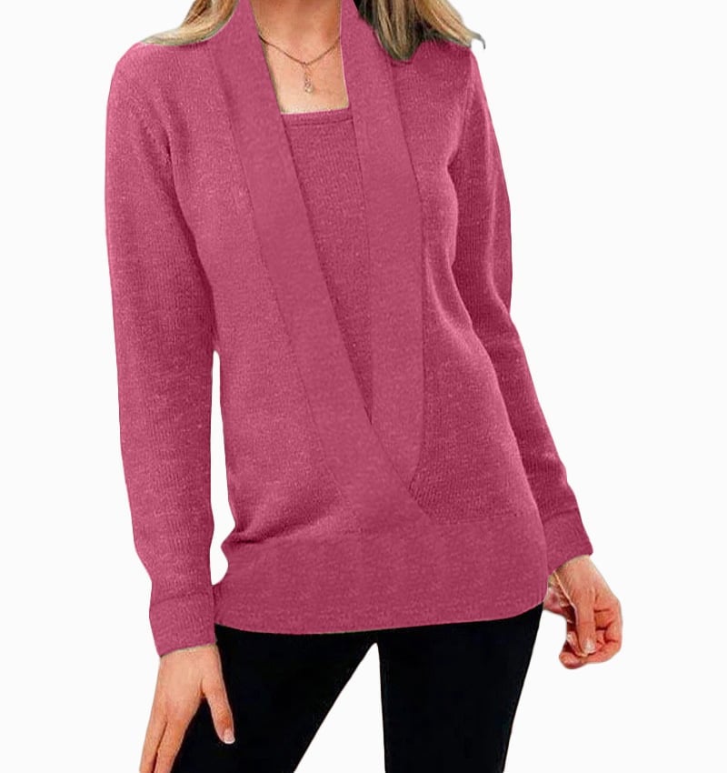 Women's Solid Color Sweater Knitted Sweater