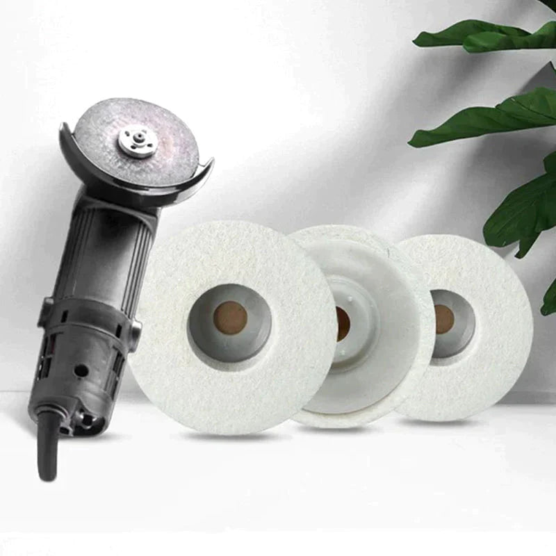 WoolShine – 3 Piece Wool Polishing Discs Set