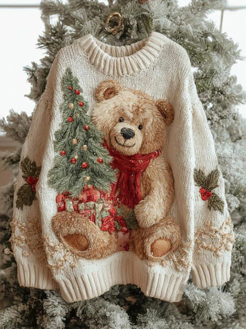 Xiomara – Christmas Sweater with Festive Details