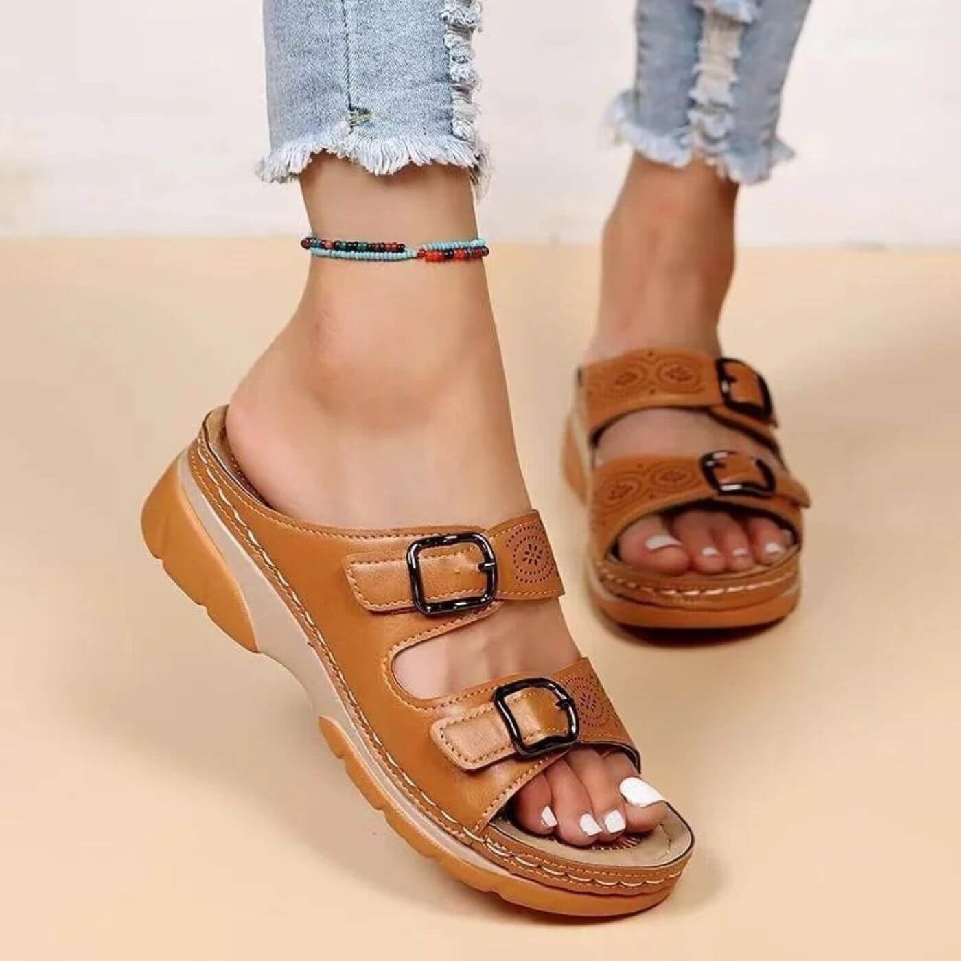 Yadira - Orthopedic Sandals with Double Buckle