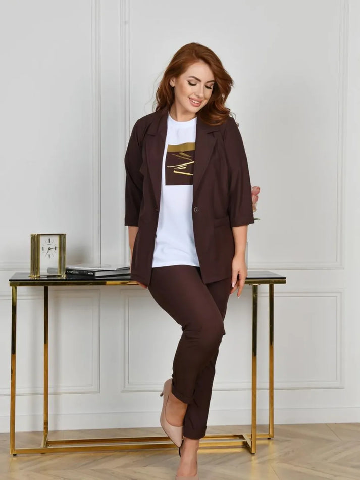 Yafit – Elegant Set of Blazer and Pants
