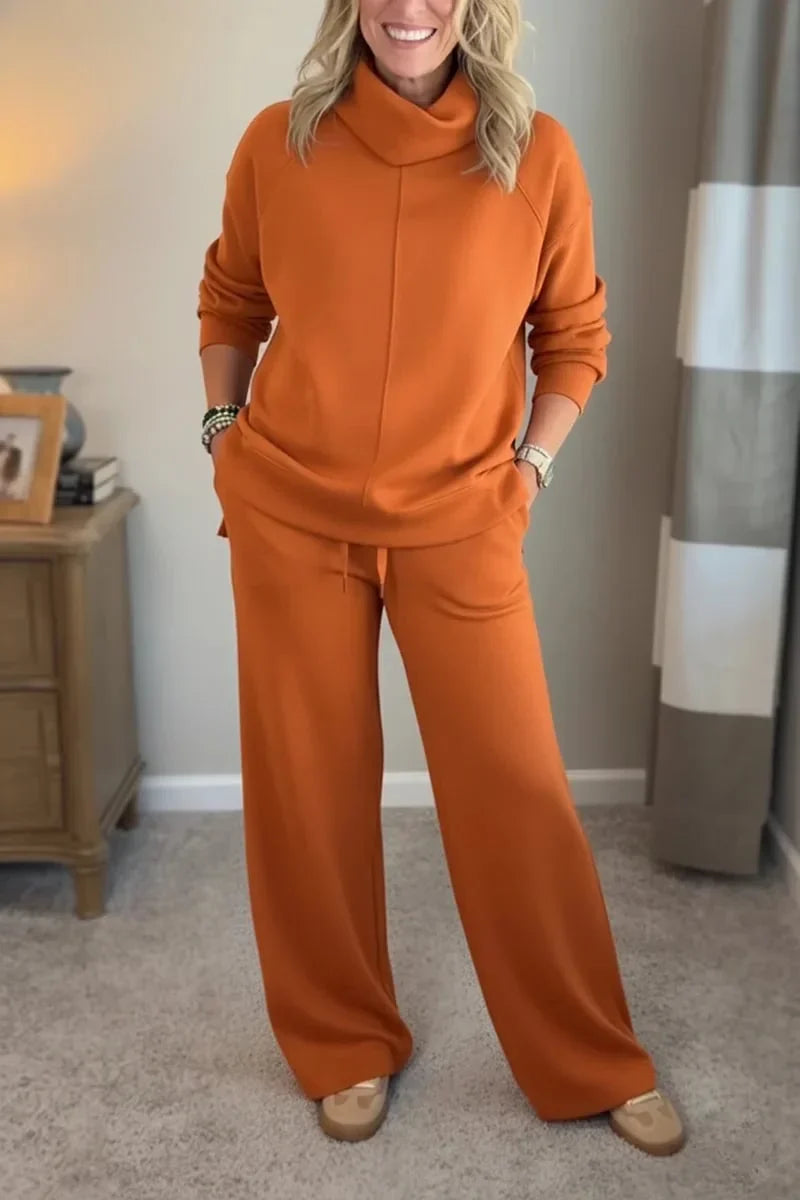 Yardenah - Comfortable Two-Piece Set with Long Sleeves