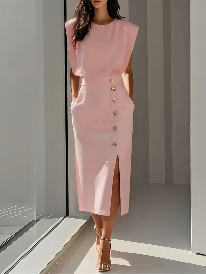 Yasmin – Midi Dress with Side Slit
