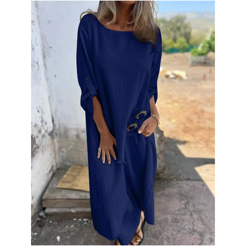 Yeliz – Elegant Cotton and Linen Two-Piece Set