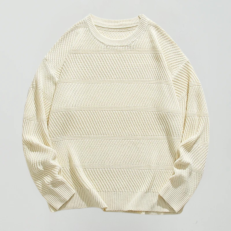 Yordan – Lockerer Rundhals-Strickpullover