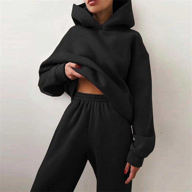 Yoselin – Oversized Warmer Hoodie 2-teiliger Set