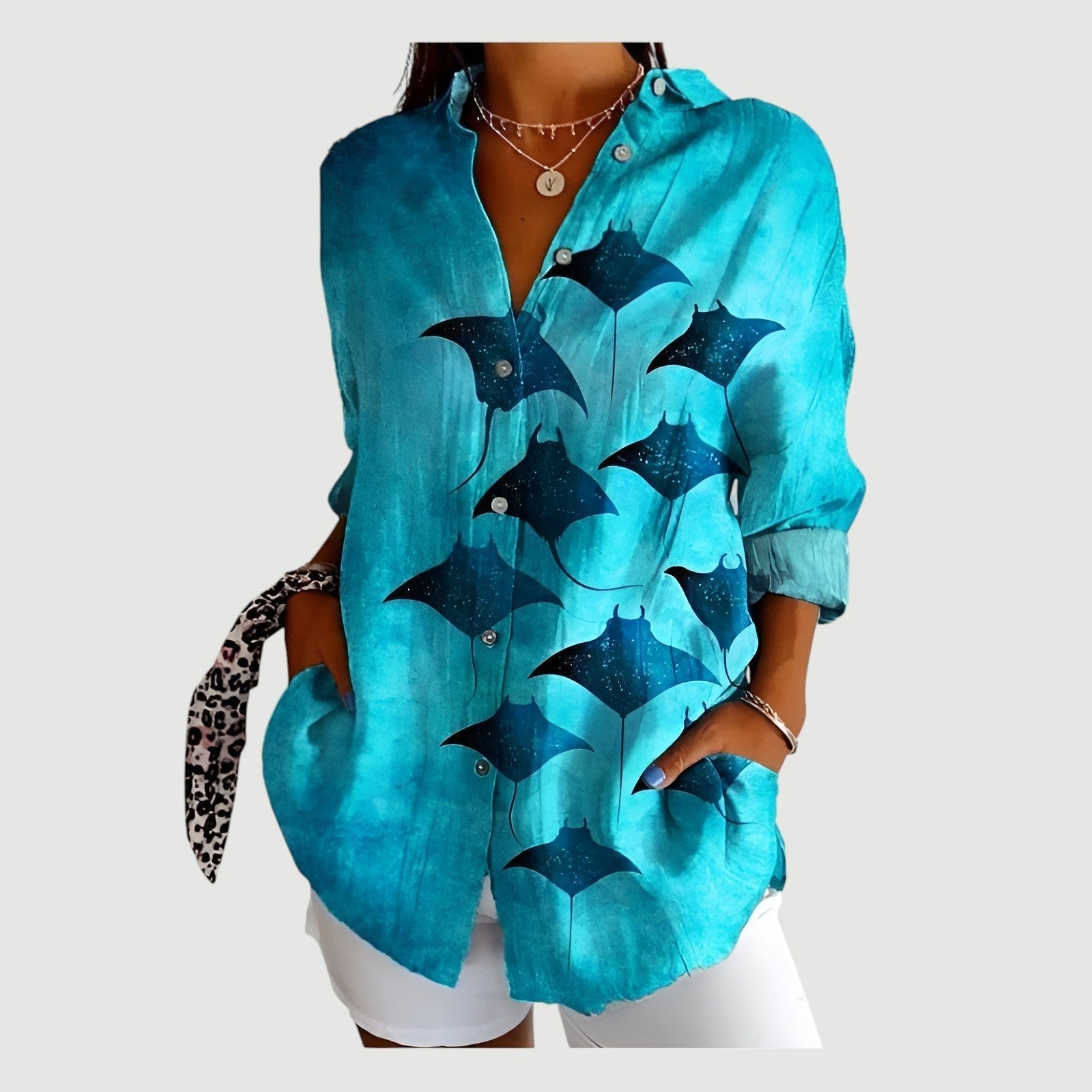 Yrsa - Bluse mit farbenfrohem Design