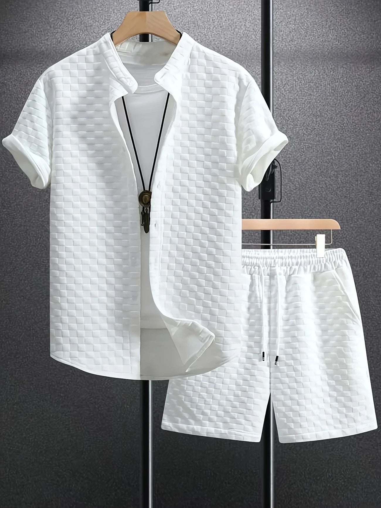 Zane – Casual Summer Set of Short Sleeve Shirt and Shorts