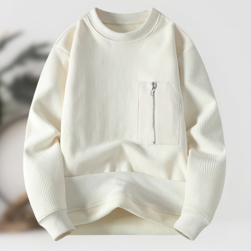 Zarch – Zipper Pocket Knit Sweater