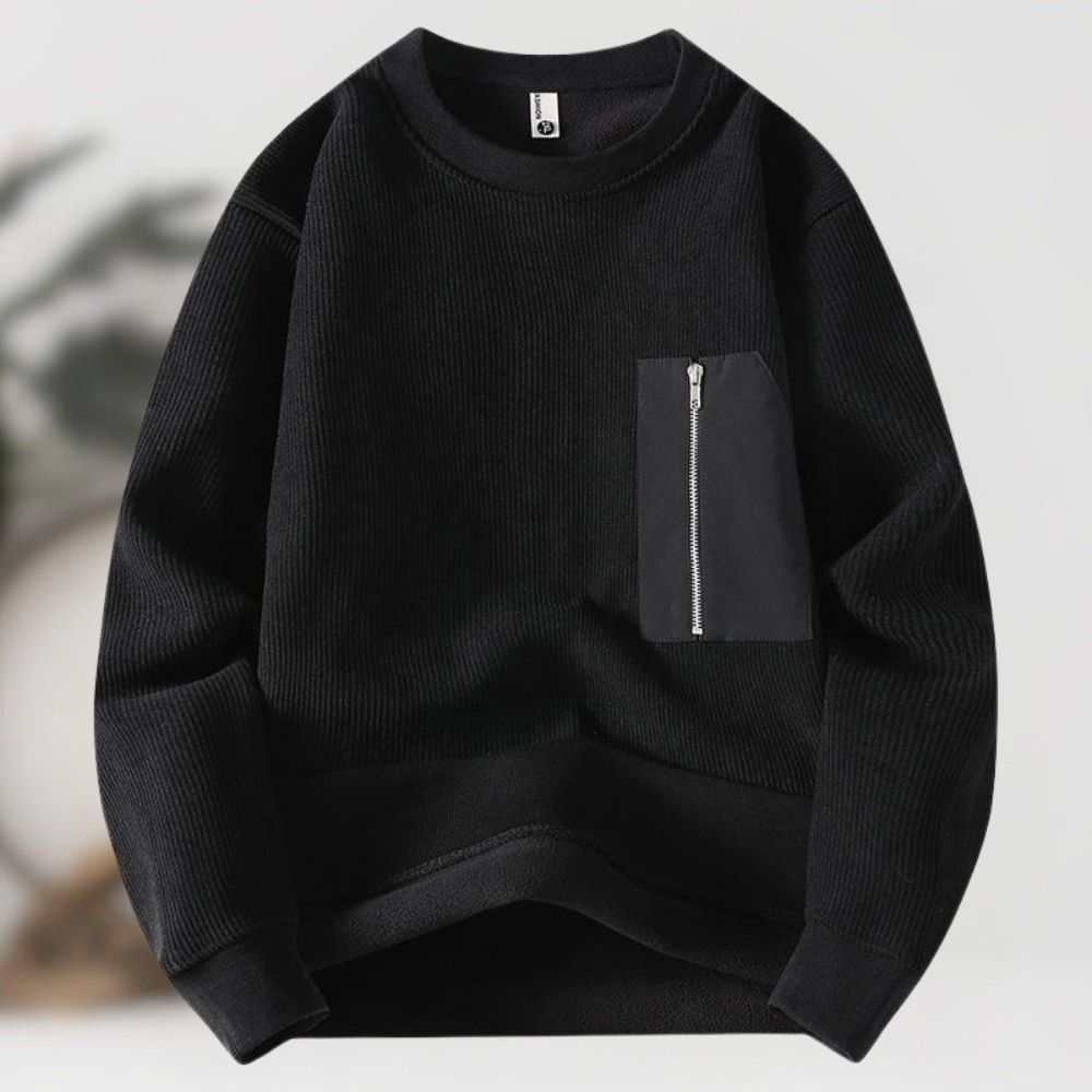 Zarch – Zipper Pocket Knit Sweater