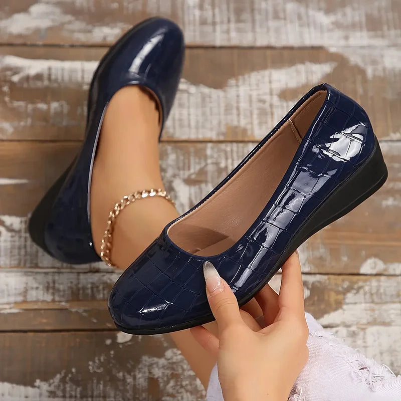 Zatia – Breathable Wedge Shoes Made of Leather
