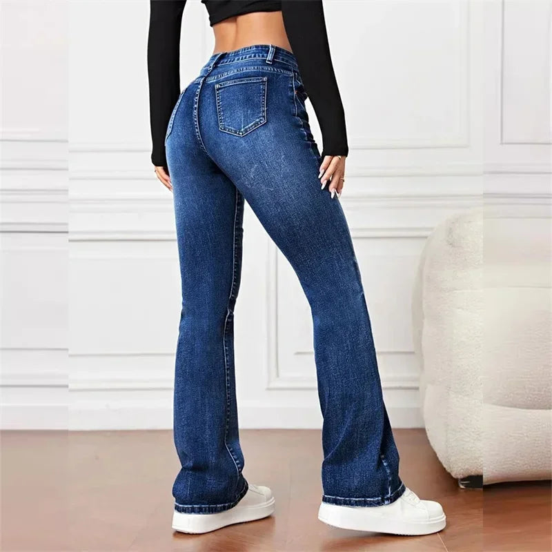Zelia – Jeans acampanados vintage con cintura media