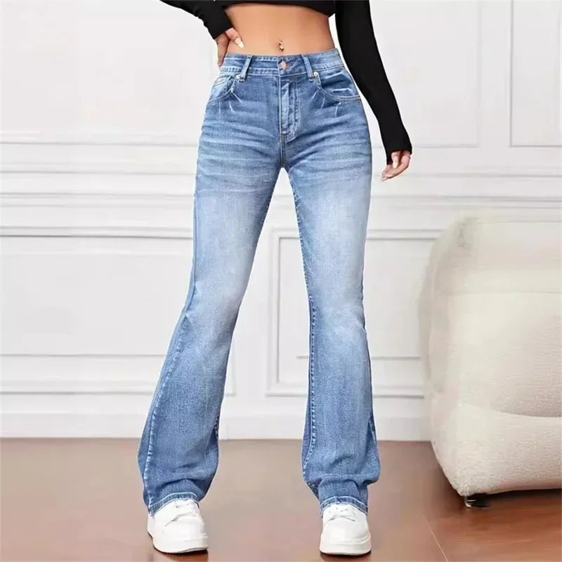 Zelia – Jeans acampanados vintage con cintura media