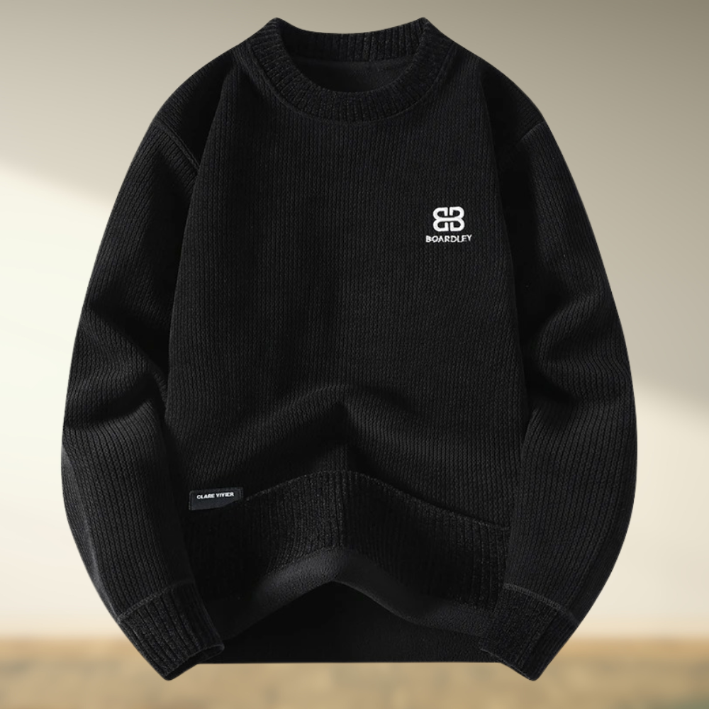 Zenas – Round Neck Embroidery Sweater