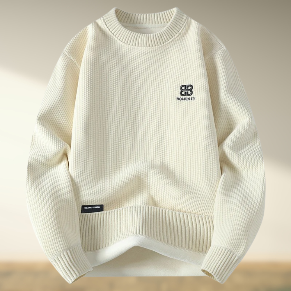 Zenas – Round Neck Embroidery Sweater