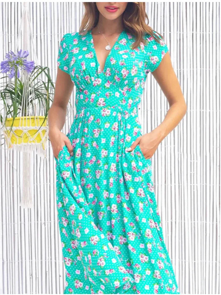 Zervou – Rochie midi ușoară cu buzunare
