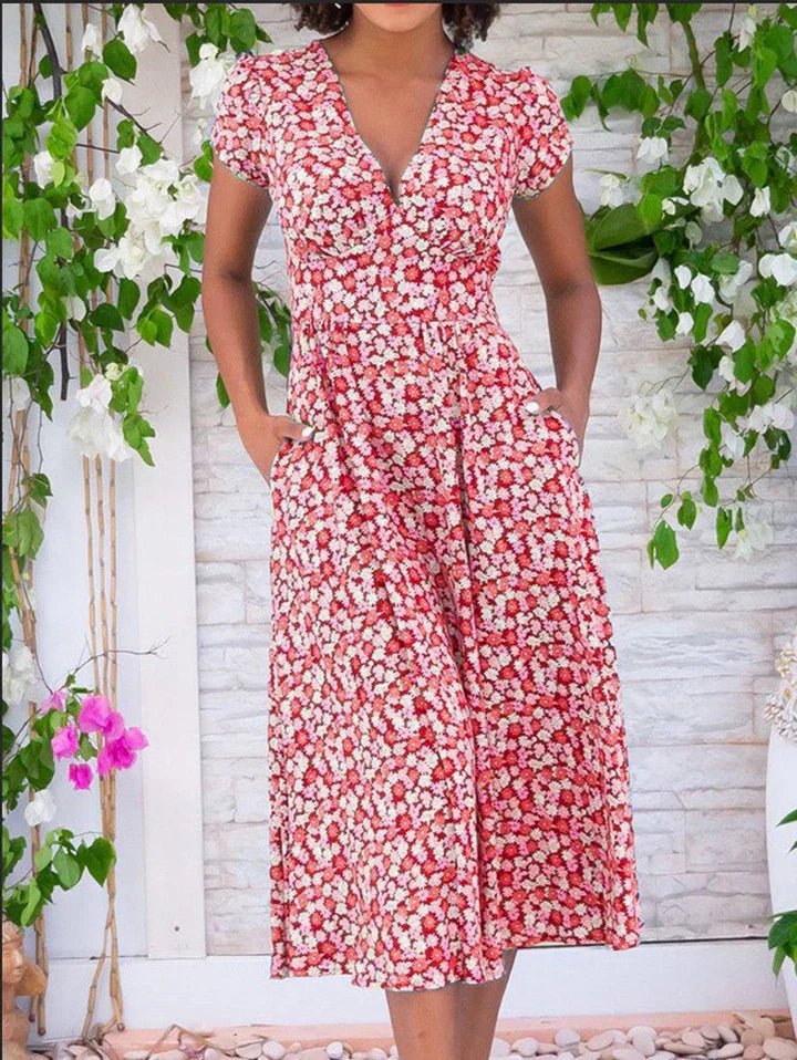 Zervou – Rochie midi ușoară cu buzunare