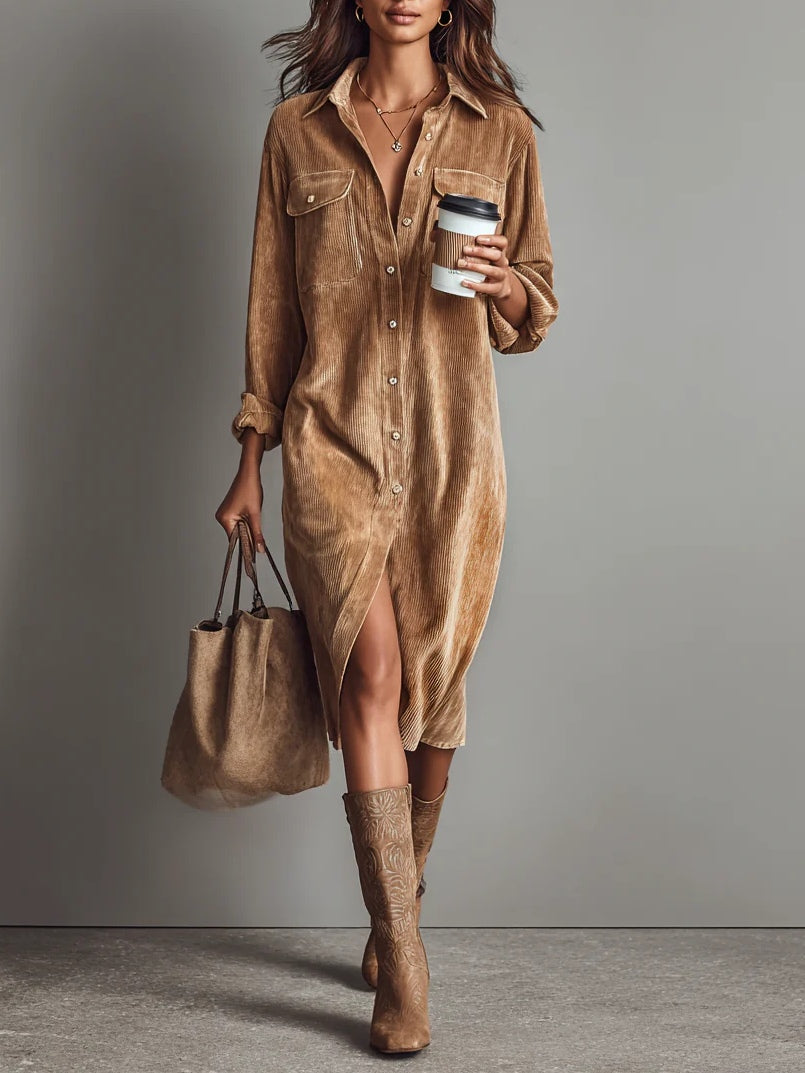 Zilke – Shirt Dress with Front Pockets
