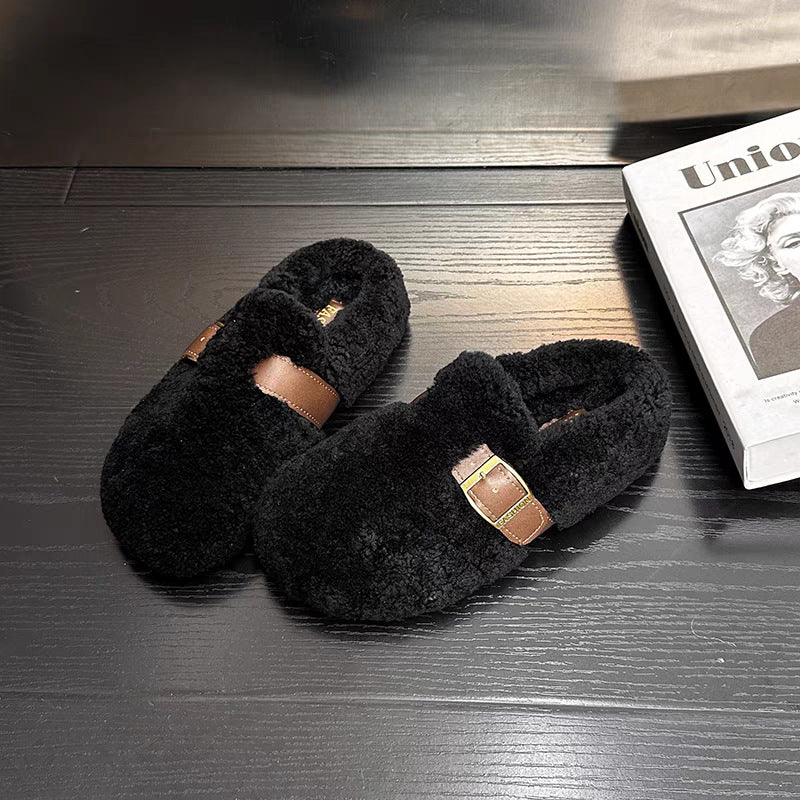 Zilvia – Scarpe Calde in Lana d'Agnello in Stile Fiabesco