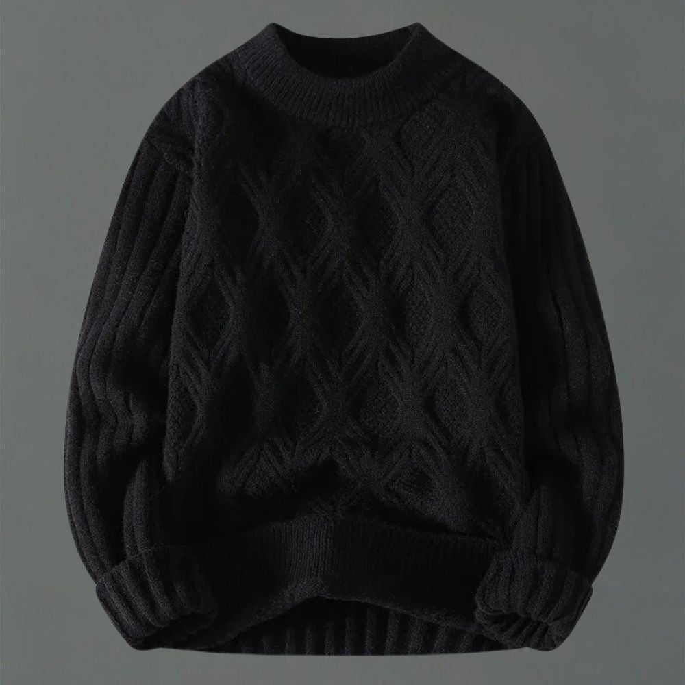 Zinedine – Striped Long Sleeve Knit Sweater