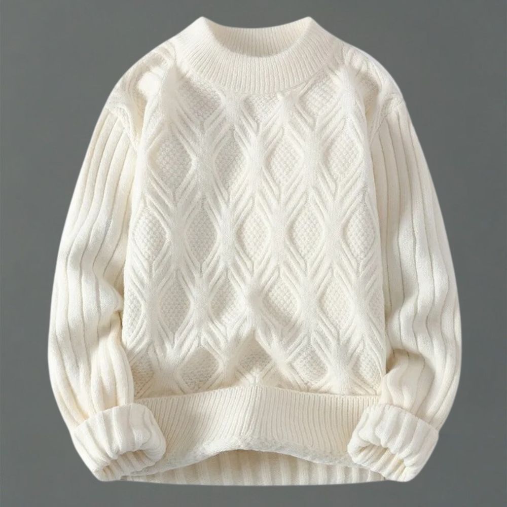 Zinedine – Striped Long Sleeve Knit Sweater