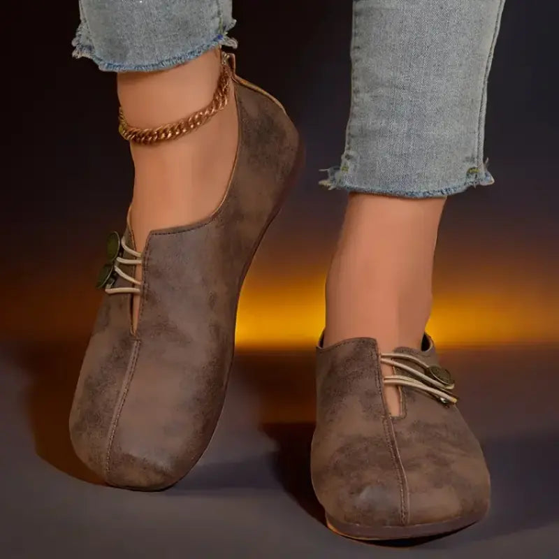 Zita – Elegant, Ergonomic Flat Shoes with Round Toe & Soft Sole