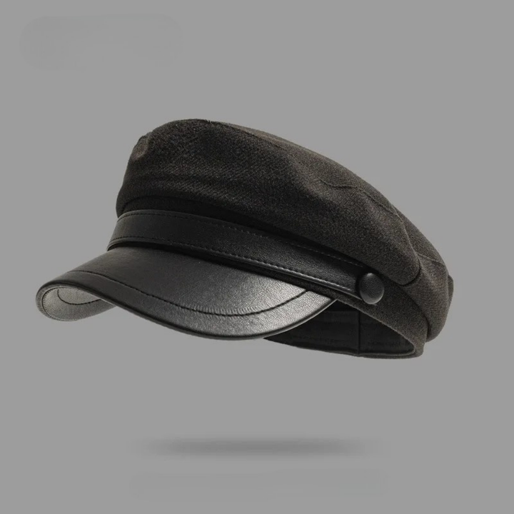 Zivko – Leder-Baskenmütze