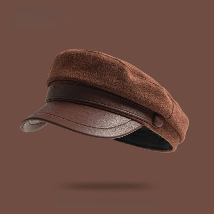 Zivko – Leder-Baskenmütze