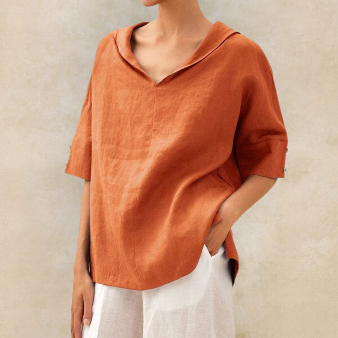 Zoe - Casual, Loszittende Blouse