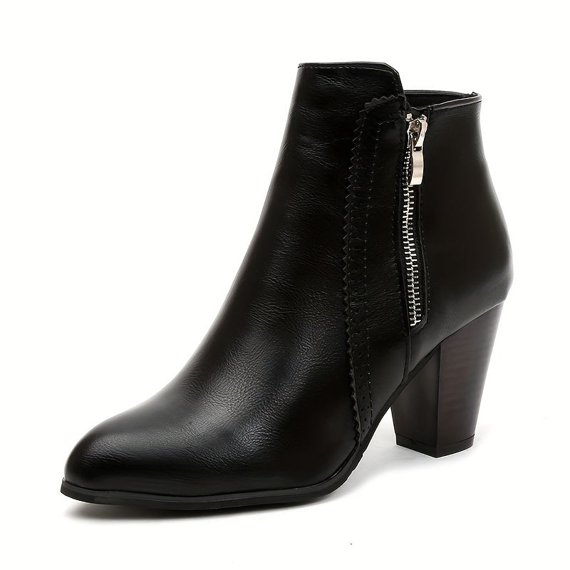 Zofie – Elegant Sandal with High Heel and Side Zipper