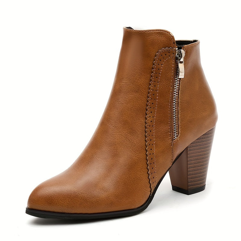 Zofie – Elegant Sandal with High Heel and Side Zipper