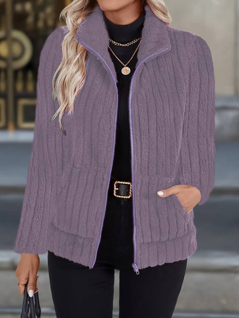 Zoharia - Stylish Winter Jacket with Long Sleeves and Pocket