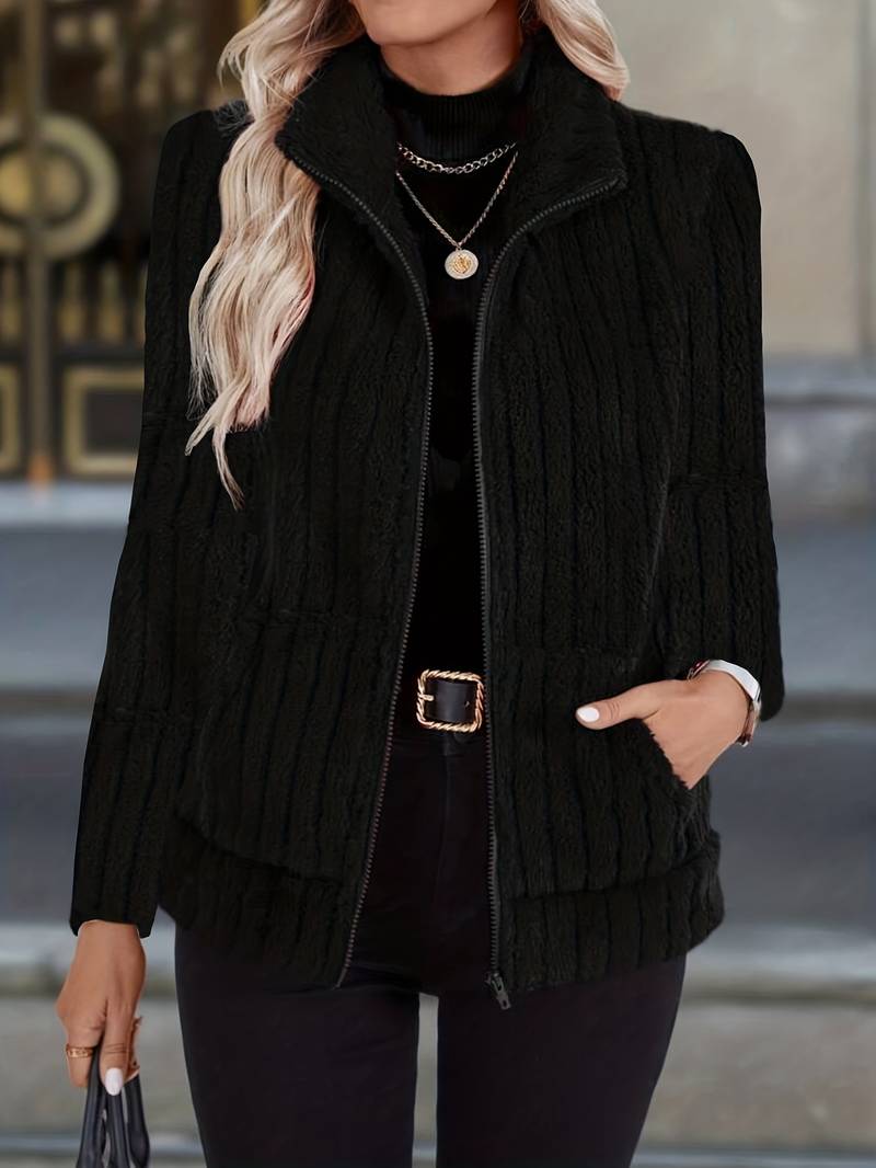Zoharia - Stylish Winter Jacket with Long Sleeves and Pocket