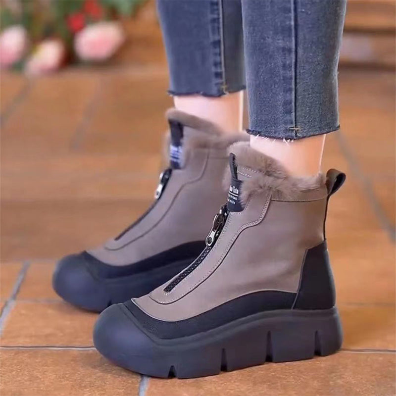 Zoharit - Waterproof Ankle Boots with Thick Sole