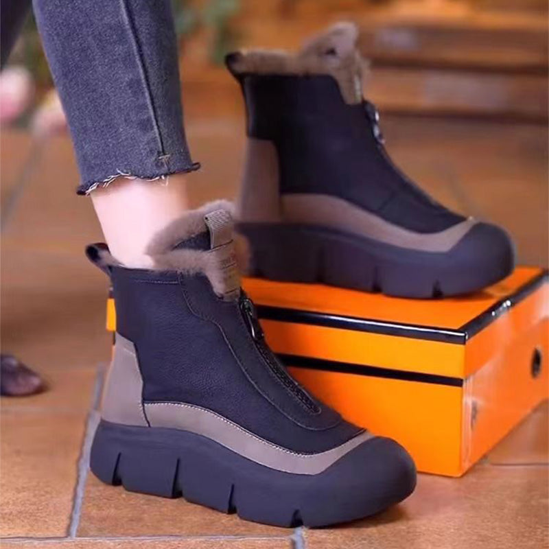 Zoharit - Waterproof Ankle Boots with Thick Sole