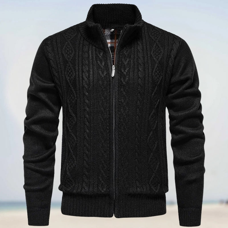 Zoltán – Warmer Cashmere Knit Sweater with Zipper