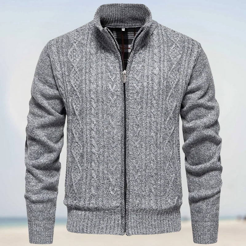 Zoltán – Warmer Cashmere Knit Sweater with Zipper